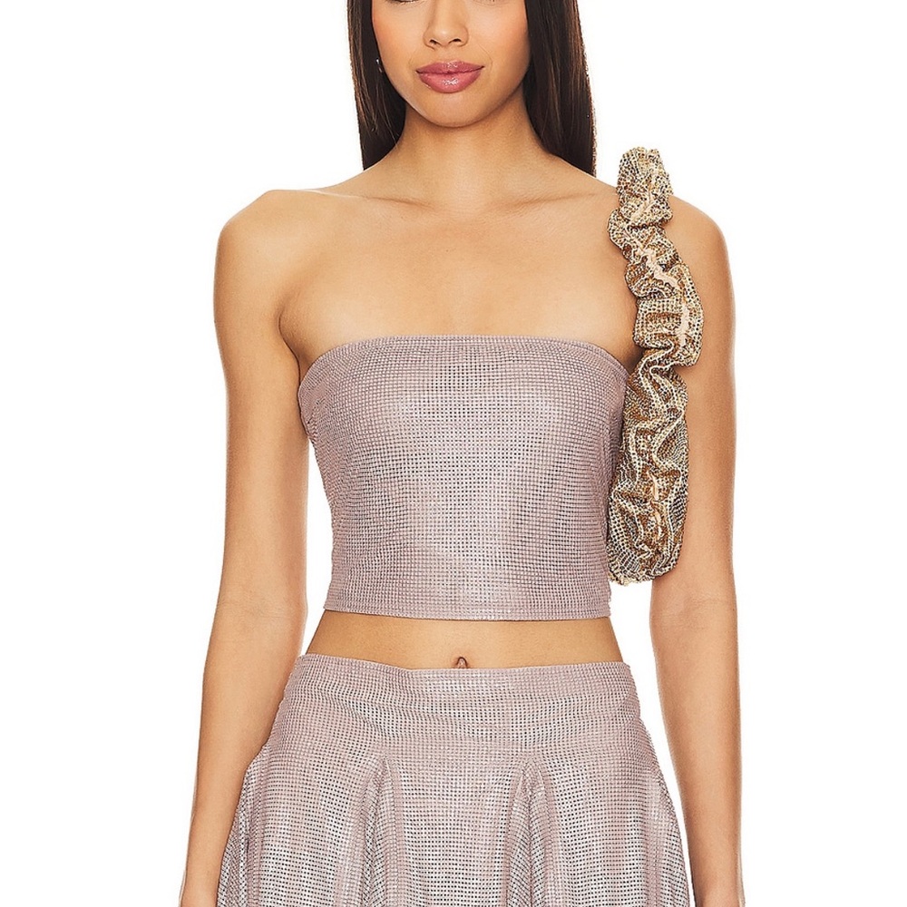 Sabrina Carpenter Poster Girl Rosalyn Top in Vault Light Purple